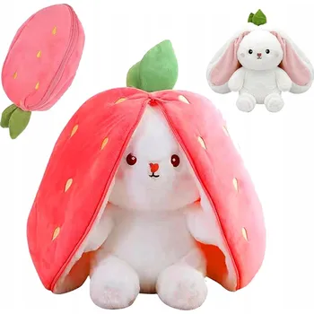 plyšák Plyšák Transformující Králík Jahůdka Kawaii 25 cm