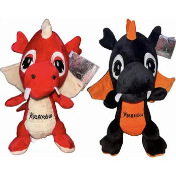 plyšák SADA DVOU WAWELSKÝCH DRAKŮ DUDLÍKY DRACI PLYŠOVÁ HRAČKA Krakov PLYŠÁK