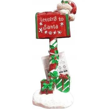 Obraz Vánoční schránka na dopisy - Figurka Dopisy pro Santu 18 cm