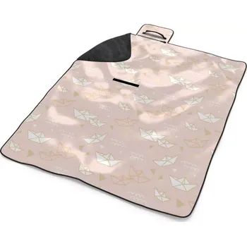 deka Sablio Plážová deka Skládací lodičky: 200x140 cm