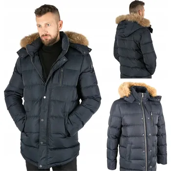 Pánská zimní péřová bunda s kapucí Captain Mike L
