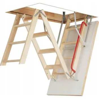 Schodiště Půdní schody dřevěné FAKRO 70 x 111 cm maximální výška 280 cm