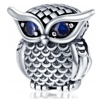 Přívěsek Přívěsek Charm Moudrá Sova stříbro 925