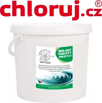 Bazénová chemie NEPTUNIS Multi tablety 7v1 BRILANT MAXI 2,4 kg