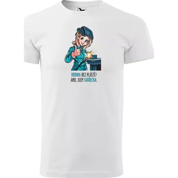 Sablio Tričko s potiskem Ano, jsem svářečka - bílé L