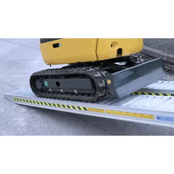 Nakládací rampa pro vozidlo Hliníkové nájezdy, 1 pár, délka 4 m, výška profilu 122 mm, nosnost 3.800 kg, LOTUS (LOTUS AluTech)