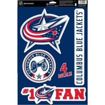Puk WinCraft Samolepky Multi Columbus Blue Jackets 1044362