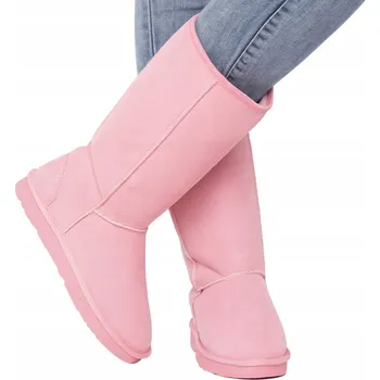 Dámské kozačky Kozačky Mukluki s volným svrškem zimní sněhule pudrová růžová nude 39