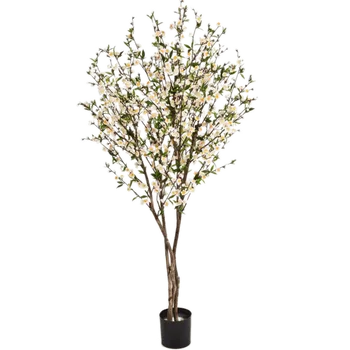 umělá květina Cherry Blossom Verzweigt Cream (17x140cm)-umělá -ý