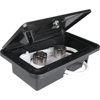 Příslušenství ke karavanu SEAFLO Externí sprchová hlavice pro karavany a lodě barva černá s uzavíratelnou sprchovou hlavicí