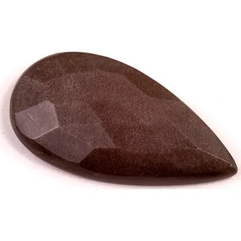 Sběratelství Kabošon Broušený Stříbrný Obsidián č.6716 (31x17x6mm)