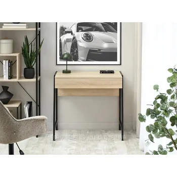 Psací stůl se šuplíkem ARGI - černý / dub sonoma