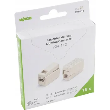 Vrták SVORKA OSVĚTLOVACÍ 2x 2,5 15 KS WAGO 224-112-996-015224-112-997-015 NO
