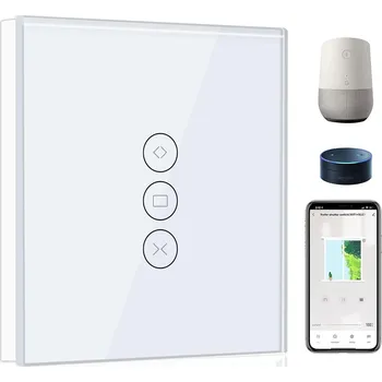 vypínač SKLENĚNÝ DOTYKOVÝ SPÍNAČ ŽALUZIÍ WIFI TUYA LED, VYPÍNAČ PRO ROLETY