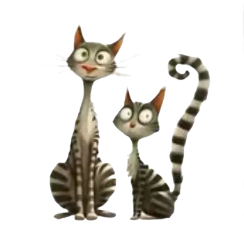 Nažehlovací obrázek - kočky II (8,2 x 9,0 cm)