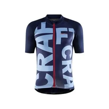 cyklistický dres Cyklodres CRAFT ADV Endur Graphic tmavě modrá se světle modrou M