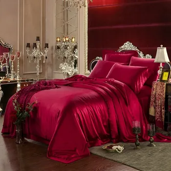 Povlečení Hedvábná Povlečení 160x200 + 1x 50x70 Přikrývka Polštář