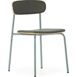 Tmavě zelené čalouněné stohovatelné jídelní židle v sadě 2 ks Saula – Marckeric ID_1818992