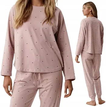 Dámské pyžamo Dámské pyžamo teplákové soupravy 100% Bavlna Domácí komplet ATLANTIC NLP-500 - S