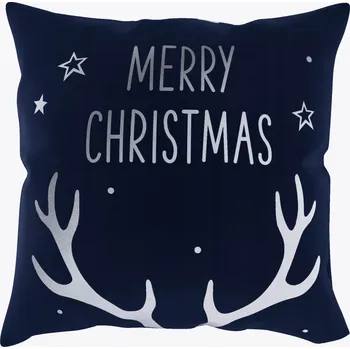 Povlak na dekorativní polštářek DEKORAČNÍ VÁNOČNÍ POVLAK NA POLŠTÁŘ 45X45 HORN GRA+S
