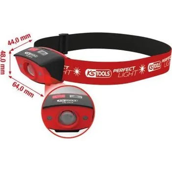 Nářadí pro automobil KS TOOLS Čelová svítilna s pohybovým čidlem perfectLight, 120 lumenů, 150.4410