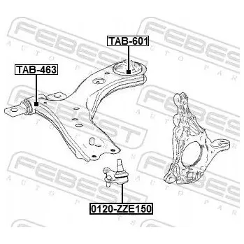 Zavěšení kol Febest , rameno TAB-601