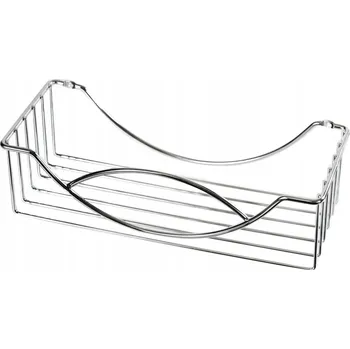 Drátěná police Awd Interior Polička do koupelny Slza stříbrná 8x12,5x29,5cm