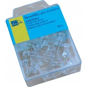 Ron věžičky - špendlíky to korkové nástěnky 435 / 30 ks čiré