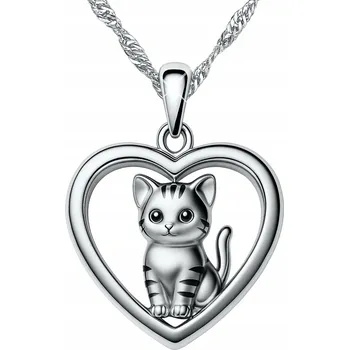 Náhrdelník Náhrdelník Larezo Stříbrný 925 s motivem zirkonu Zvířata 45 cm