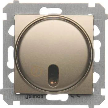 vypínač Vypínač s opožděným vypnutím, Simon 54 DWC10T.01/44, zlatá metalizovaná