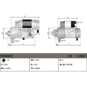 Startér Startér DENSO DSN3092