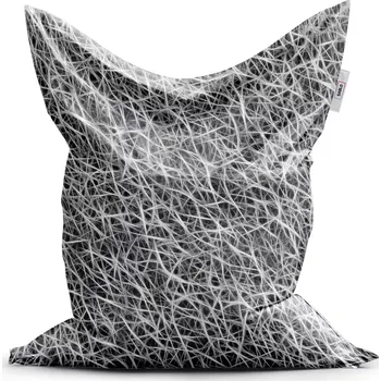 Sedací pytel Sablio Sedací vak Classic Bílá vlákna - 150x100 cm