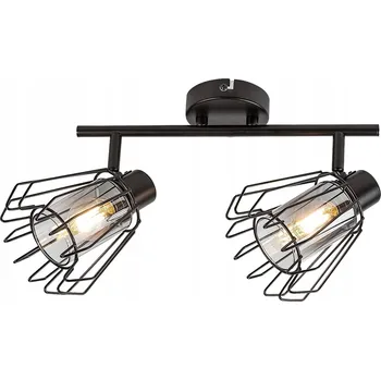 Rabalux Stropní Svítidlo Industriální Černé 2xE14 Reflektory Sklo