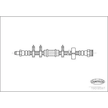 Brzdová hadice Brzdová hadice CORTECO 19018597