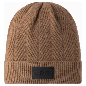 Ombre Clothing Zimní světle hnědá pánská čapka V4 ACWH-0122
