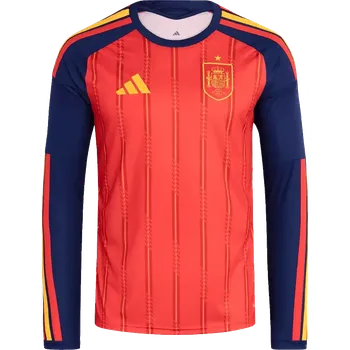 Pánský domácí dres s dlouhým rukávem Adidas Španělsko 2026 červený
