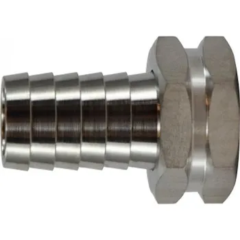 Zahradní hadice Nerezový hadičník s vnitřním závitem 1/2" pro hadici 15 mm