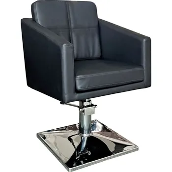 Kadeřnické křeslo Kadeřnické křeslo CUBE CHROME - matná černá