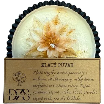 Svíčka Zlatý půvab - originální luxusní sójová svíčka