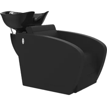 Kadeřnické křeslo Kadeřnický mycí box SIENNA E1 - matná černá
