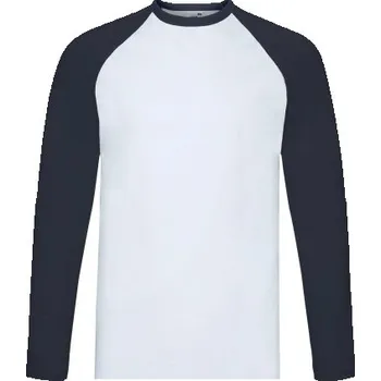 Fruit of the Loom tričko s dlouhým rukávem Baseball kulatý velikost S