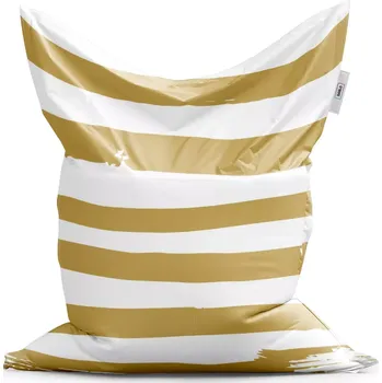 Sedací pytel Sablio Sedací vak Classic Zlaté pruhy - 150x100 cm