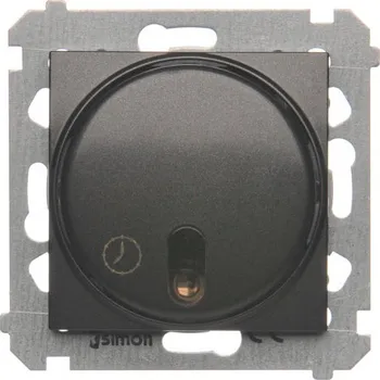 vypínač Vypínač s opožděným vypnutím, Simon 54 DWC10T.01/48, antracitová metalizovaná