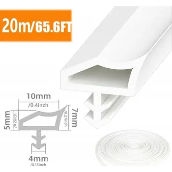 Těsnění do okna a dveří Těsnění do okenních dveří, těsnící páska Samolepicí D 20 m, bílá