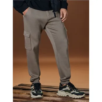 Sinsay - Kalhoty tapered cargo fit - hnědá - 0791Z-84X - 0791Z-84X-S-3