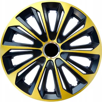 Poklice na kolo Poklice na kola NRM Strong černá/ zlatá 14" (Kryty kol)