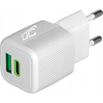 RYCHLÁ SÍŤOVÁ NABÍJEČKA KOSTKA PD 20W + QC 20W USB-C USB-A UNIVERZÁLNÍ