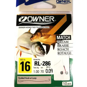 Rybářský háček Háčky s návazcem, s protihrotem Owner RL-286 9 ks