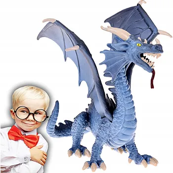 Figurka Figurka Jokomisiada ZA5016 Majestátní drak s ohebnými křídly šedý