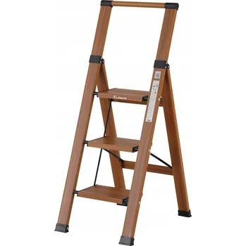 Žebřík Skládací hliníkový Žebřík pro domácí použití, 3 stupně LEMAR , Slim Space